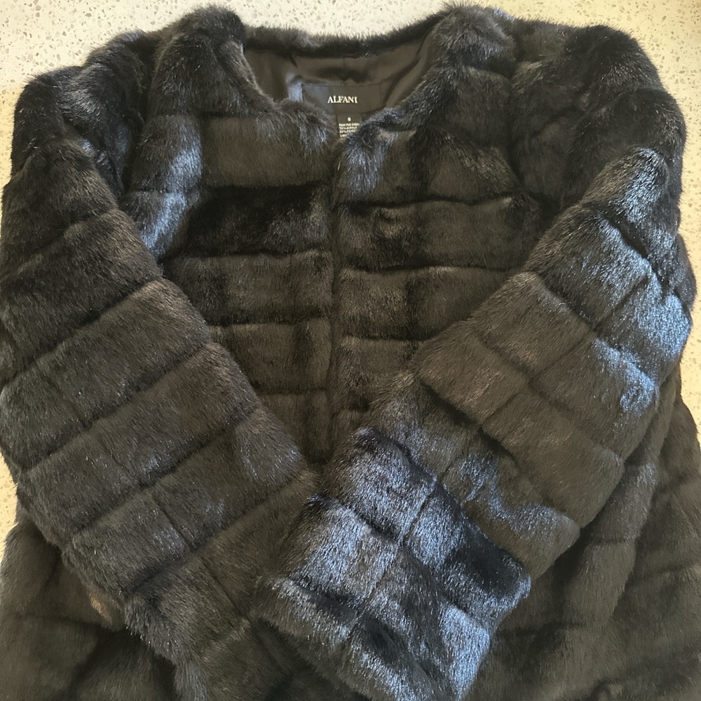 Alfani Charcoal Teddy Jacket